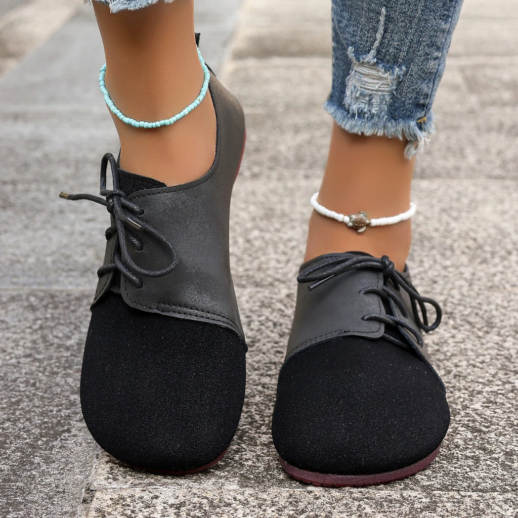 Woman Flats Shoes Loafers Fashion Casual Sports Sneakers Trend Brand Women's Fashion Dress Shoes New Lace Up Femme Zapatos