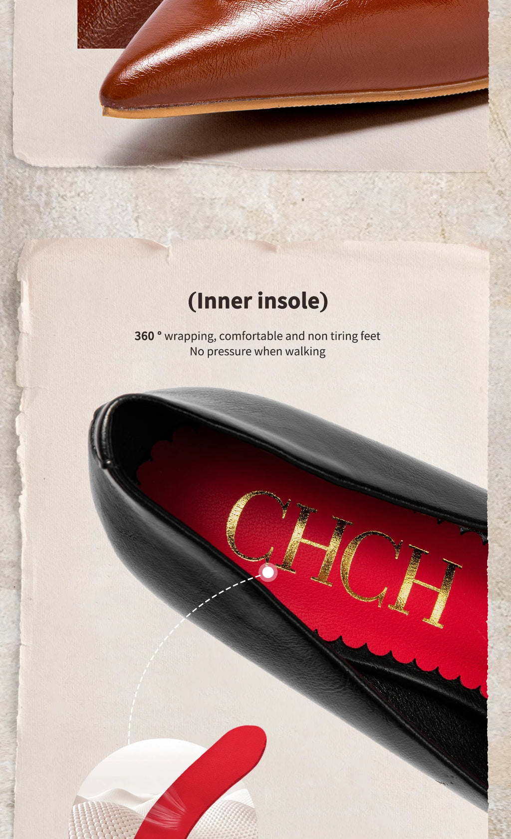 C-H Woman's High Heels  New High Quality Pointed Shoes Business Commuter Girls Shoes Banquet Party Shoes 9cm