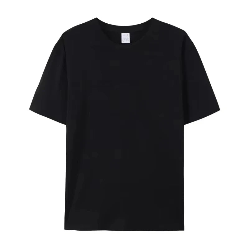 Men's Solid-color Short-sleeved T-shirt: Simple, Elegant and High-quality, Suitable for Both Commuting and Casual Wear
