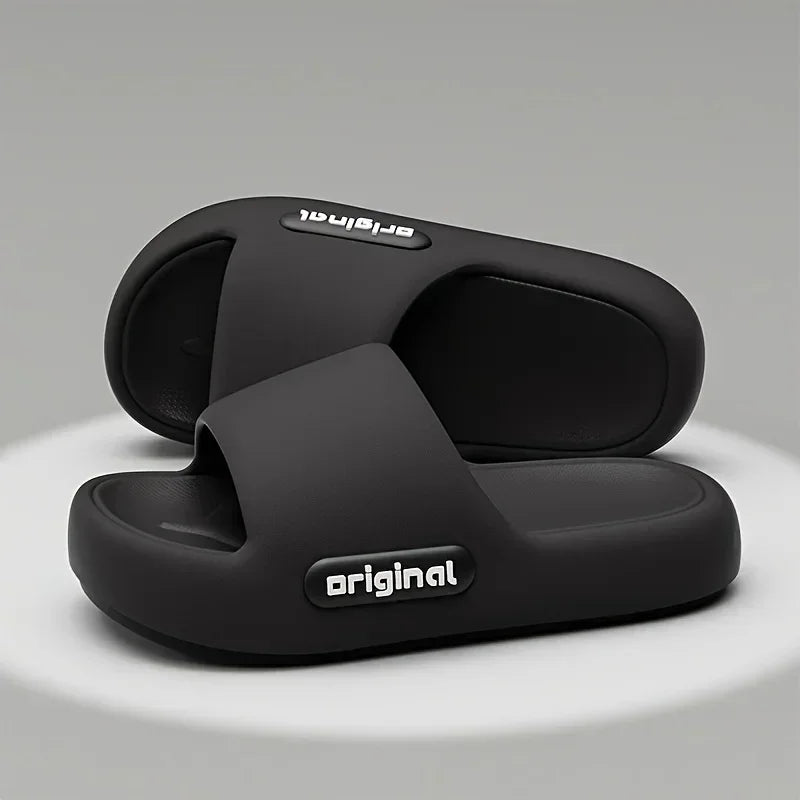 Women's Soft Slippers Thick-Soled Anti-Slip Indoor Outdoor Home Bathroom Relaxing Comfortable Cushioned Sandals，slippers woman