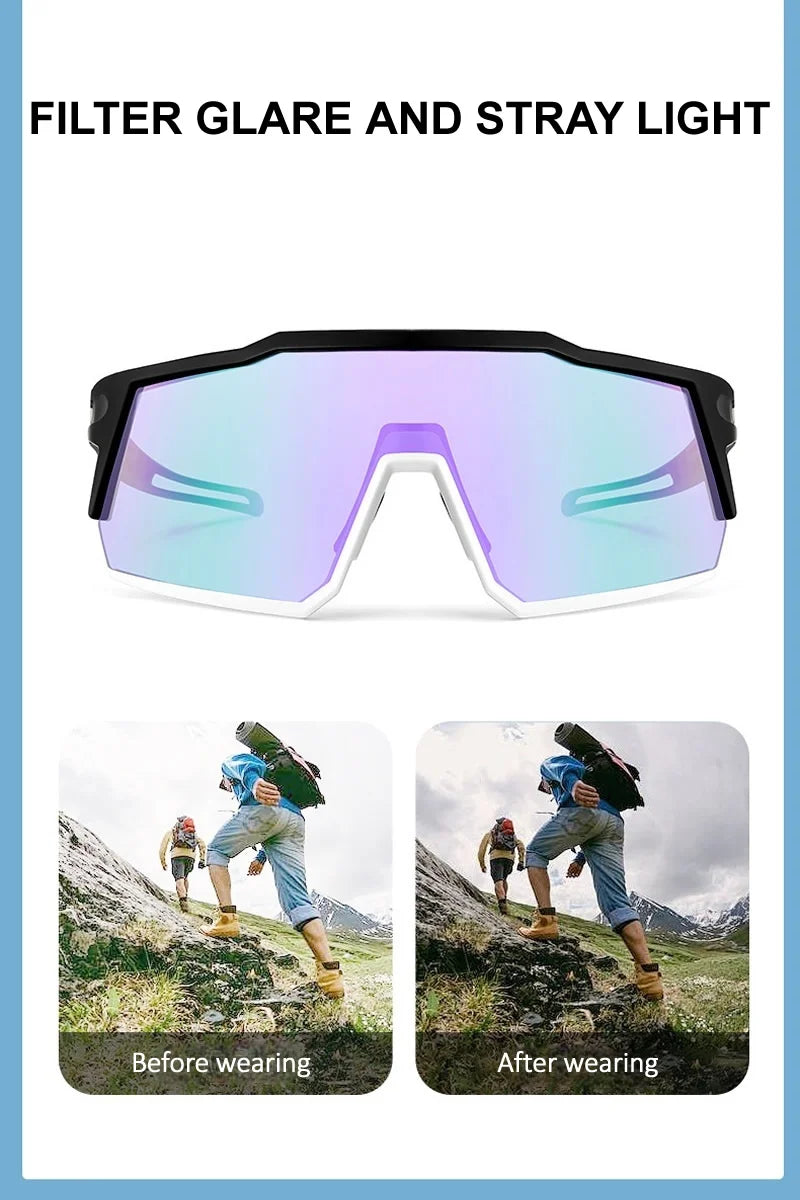 Cycling Sunglasses for Mens Womens Outdoor Activities Bike Sports Baseball Running Fishing Glasses UV Protection