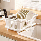 Kitchen drain bowl rack Drainage board, countertop, tableware, plates, bowls, chopsticks, spoons, storage container
