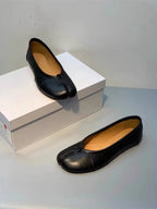 Women Flat Ballet Shoes Tabi Toe-shaped Single Flats Female Pig Hoof Leisure Shoes Soft Mocassins Femmes Casual Shoes Woman