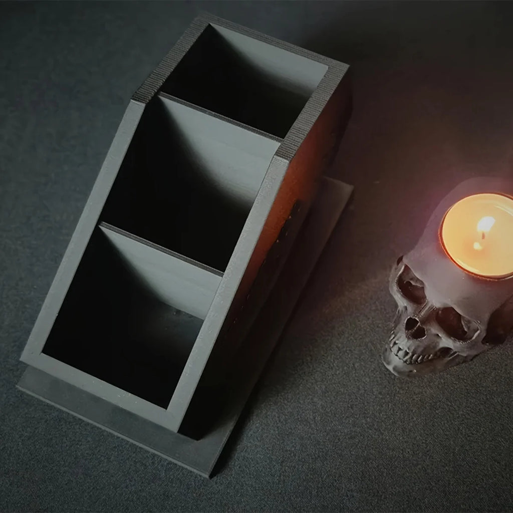 “Gothic Cosmetics Storage Cabinet: Dark and Elegant Design, Mysterious and Practical Beauty Storage Space”