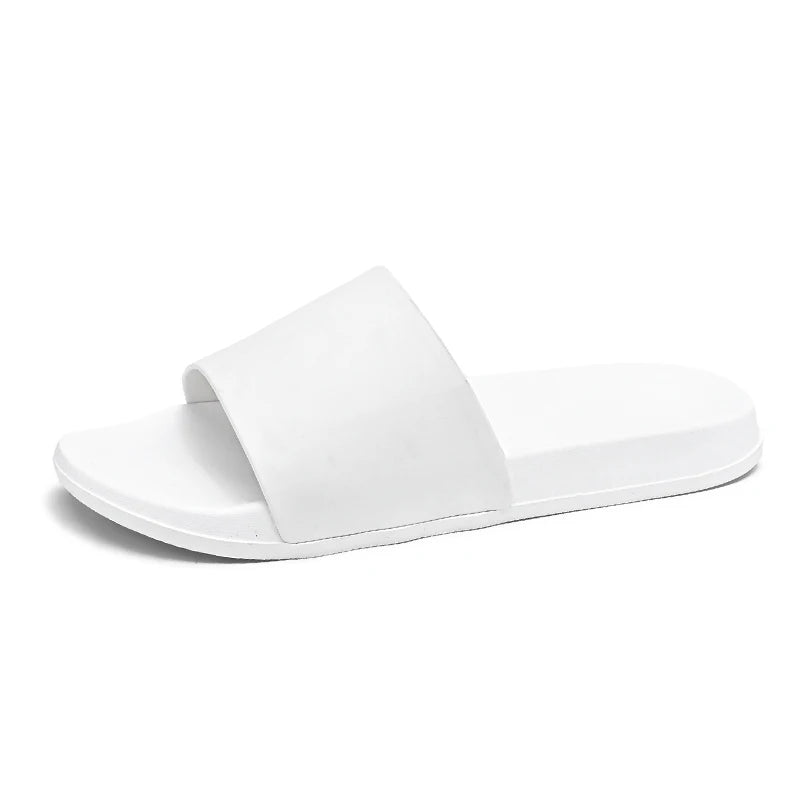 Slippers for Men and Women 2025 New Summer Home Non-Slip Large Size Flip Flops for Men to Wear Simple Casual Beach Sandals