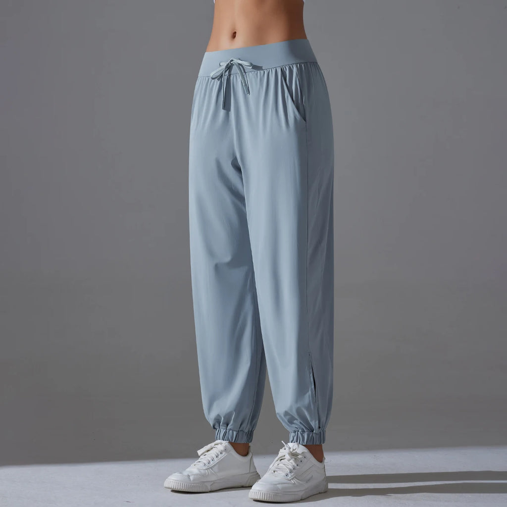 Pants Sports Pants  Wide Legs Slim Fit Breathable Yarn Pants Thin Casual Pants Quick Drying Sweatpants