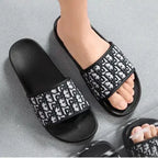 Men's Home Slippers Lightweight Summer New Style Flat and Worn Casual Retro Patterned Anti-slip Quick-drying Sandals