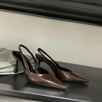 High Heeled Sandals Women Pointed Toe Elegant Shoes Sexy Fashion Pumps 2025 New Luxury Designer Brand Dress Zapatillas De Mujer