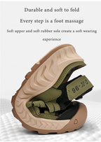 Mens Sandals Hot Sale Summer Outdoor Non-slip Beach Shoes Anti-collision Rubber Wading Shoes Fashion Breathable Male Sneakers