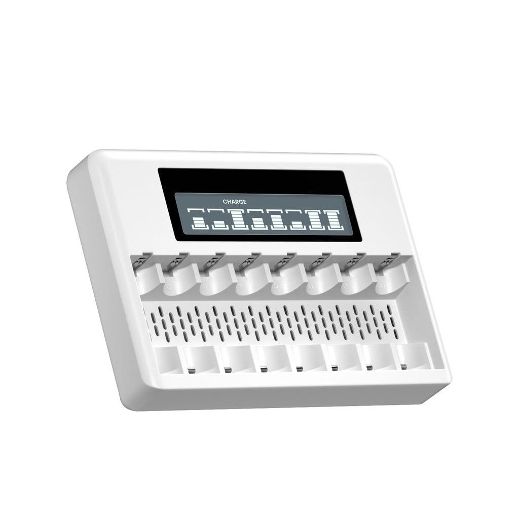 8 Slots 1.5V AA/AAA Rechargeable Battery Charger LCD Display Usb Fast Intelligent Charger for 1.5 Volts Li-lon AA AAA Battery