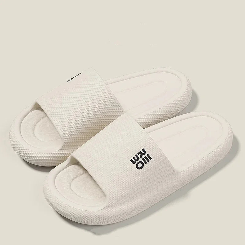 Summer Fashion Slippers Men Shoes Comfortable Slippers For Men Home Flat Sandals Flip Flops Couples Bathroom Indoor Slides