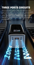 160W Power Bank 30000mah TFT Digital Display PD100W PD QC SCP PD80W+PD80W Laptop Phone Earphone Portable Two Way Fast Charging