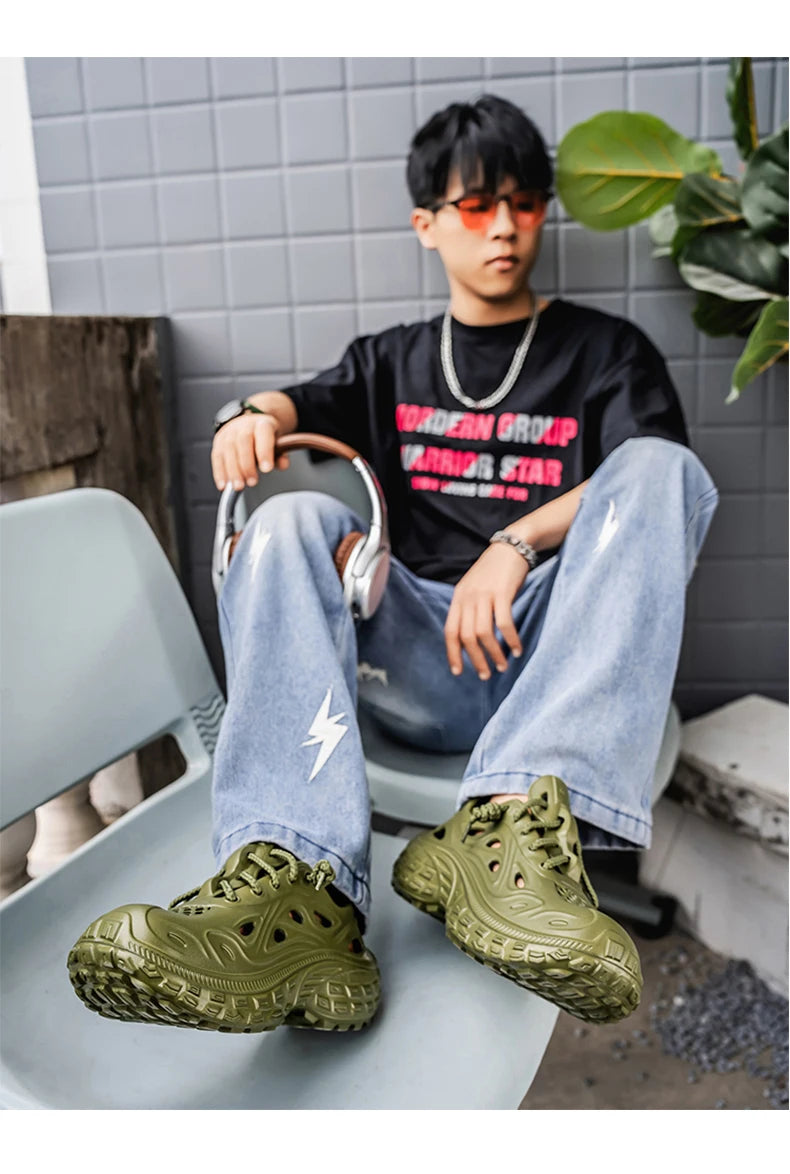 Couple Sandals For Men New Fashion 2025 Summer Outdoor Hole Shoes for Women Sandals Sandalias Hombre Sandalias De Mujer