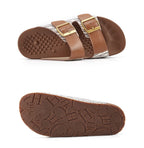 Women's Sandals Fashion Simple Beach Shoes Summer Ladies Outdoor Slippers Low Heel Massage Insole Comfortable