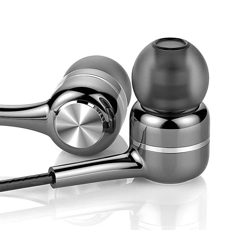 3.5mm Wired Headphones In Ear Headset Wired Earphones with Microphone Bass HiFi Stereo Earbuds Sports Music Gaming For Phones PC