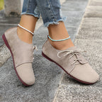 Woman Flats Shoes Loafers Fashion Casual Sports Sneakers Trend Brand Women's Fashion Dress Shoes New Lace Up Femme Zapatos