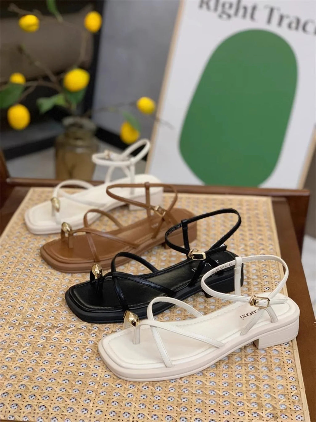 High Heel Sandals for Women New Summer 2025 Girls Low Heel Comfortable Sports and Casual Solid Sandals for Women Sandalias