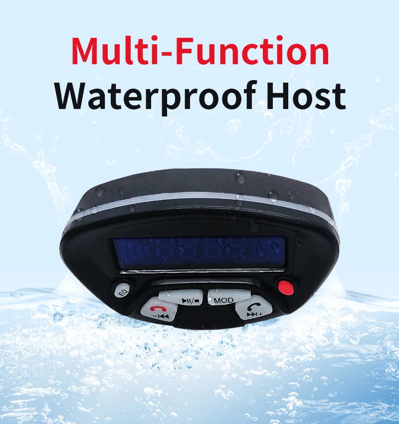 Motorcycle Audio With Hands-free Call Speaker Anti-theft Motorbike Waterproof FM Mp3