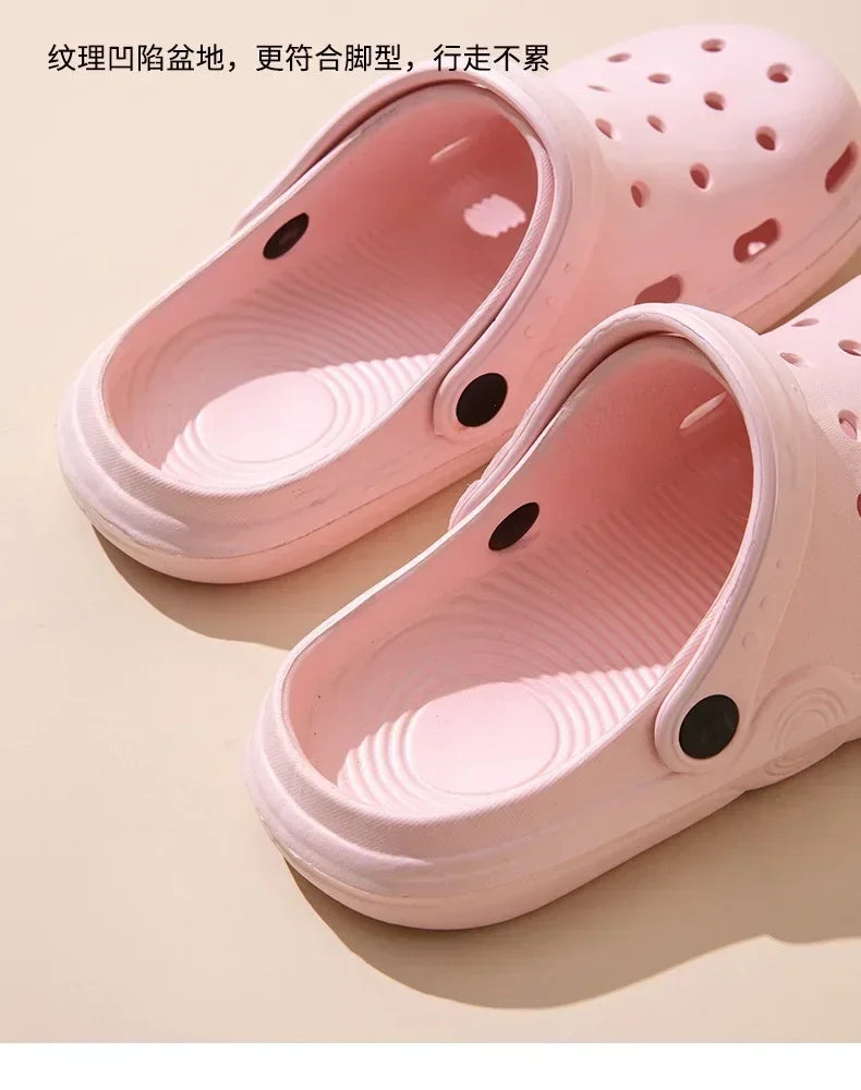 Womens House Slippers Casual Garden Clogs Outdoor Wide Toe Shoe for Ladies Men Sandalia Non Slip Indoor Outdoor Shoes