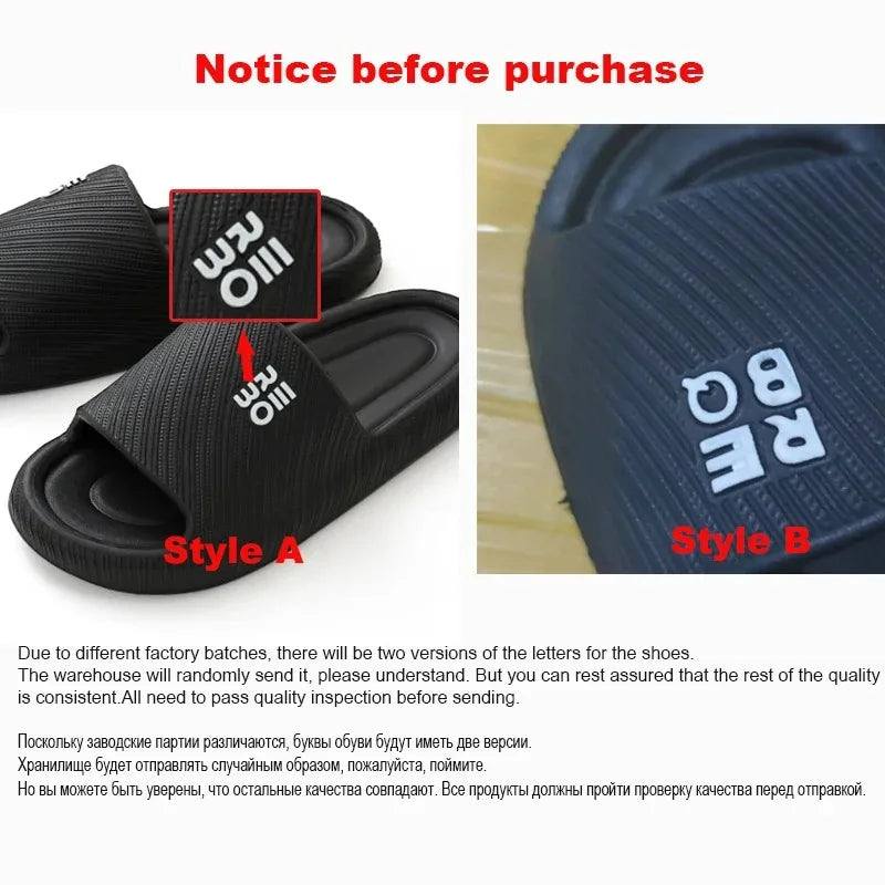 Summer Fashion Slippers Men Shoes Comfortable Slippers For Men Home Flat Sandals Flip Flops Couples Bathroom Indoor Slides