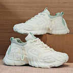 Men's Shoes 2025 Spring New Large-size Outdoor Casual Sneakers Men Thick-soled Trendy Shoes Shock-absorbing Anti-slip