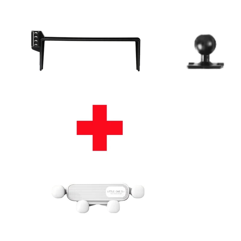 Car Mobile  Phone Holder For Audi A4L 2017-2019 Q5L 2018-2020 7" Screen Fixed Base Wireless Charging Phone Mount Car Accessories