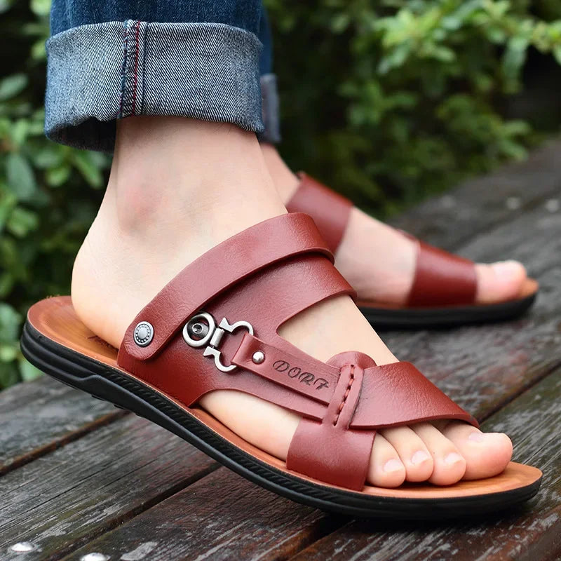 Men's Summer Men's Open-toed Sandals Fashion Trend Beach Shoes Slippers Men's Sandals Mens Sandals Summer Leather Sandals Shoes