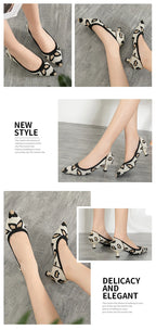 Women's high heels shoes  2025 new spring  / autumn / fashion beautiful breathable sweat absorbing comfortable shallow mouth p