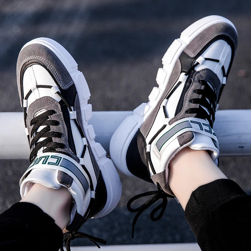 Men's Sneakers New In High Top Running Shoes Round Toe Platform Shoes Casual Fashion for Men Sneakers Breathable Fashion Lace-up