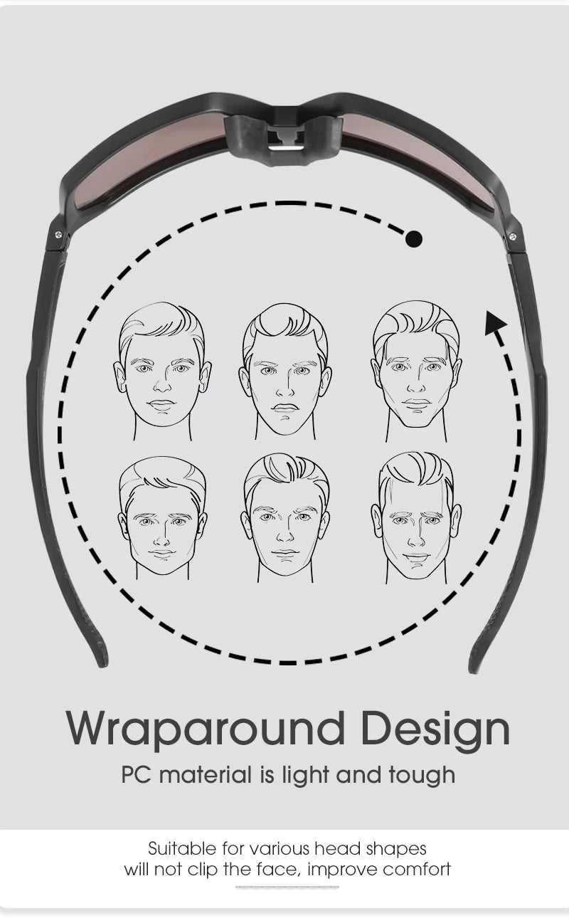 SCVCN Men bicycle Cycling Sunglasses Woman MTB road bike Driving Goggles Outdoor Sports running Glasses UV400 Hiking Eyewear