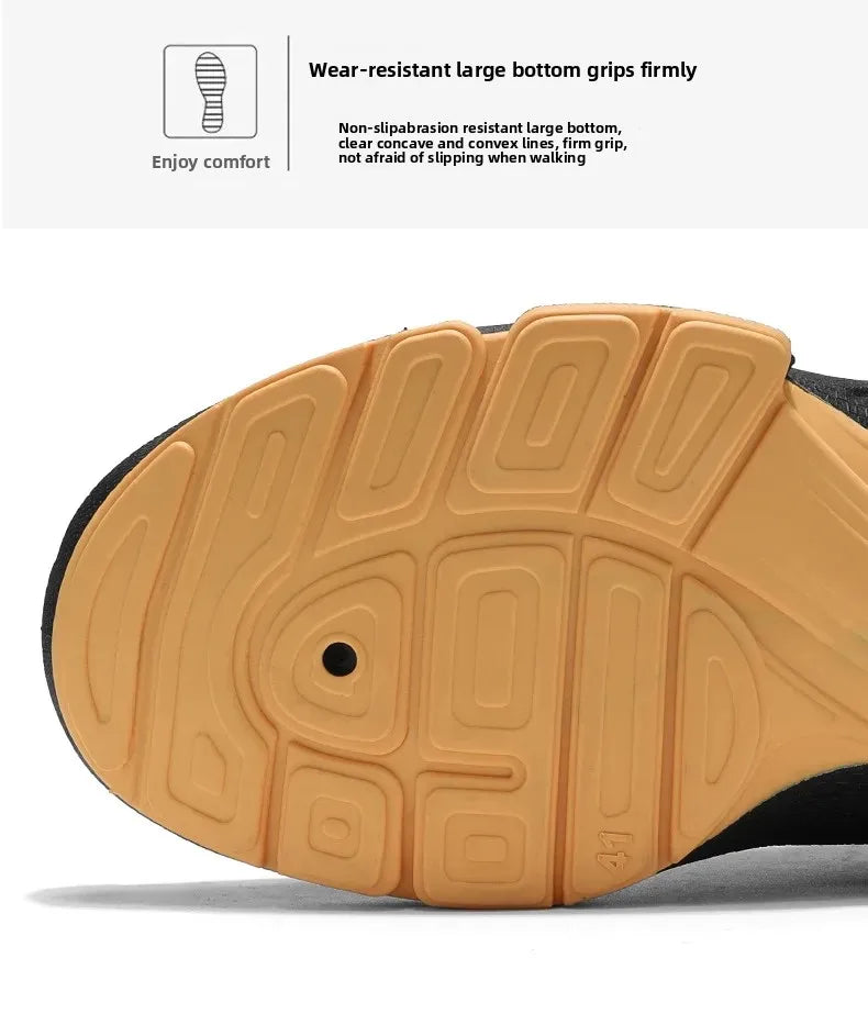 Men's Casual Sports Shoes Are Mainly Designed By The Brand, Featuring Original Anti-slip Flat Heels and Breathable Mesh Shoes