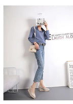 High Heels Women Wedges Shoes Elegant Ladies Party Shoes Brand Ladies Retro Woman Wedge Heel 8cm Black Purple Big Size 42 YX3800