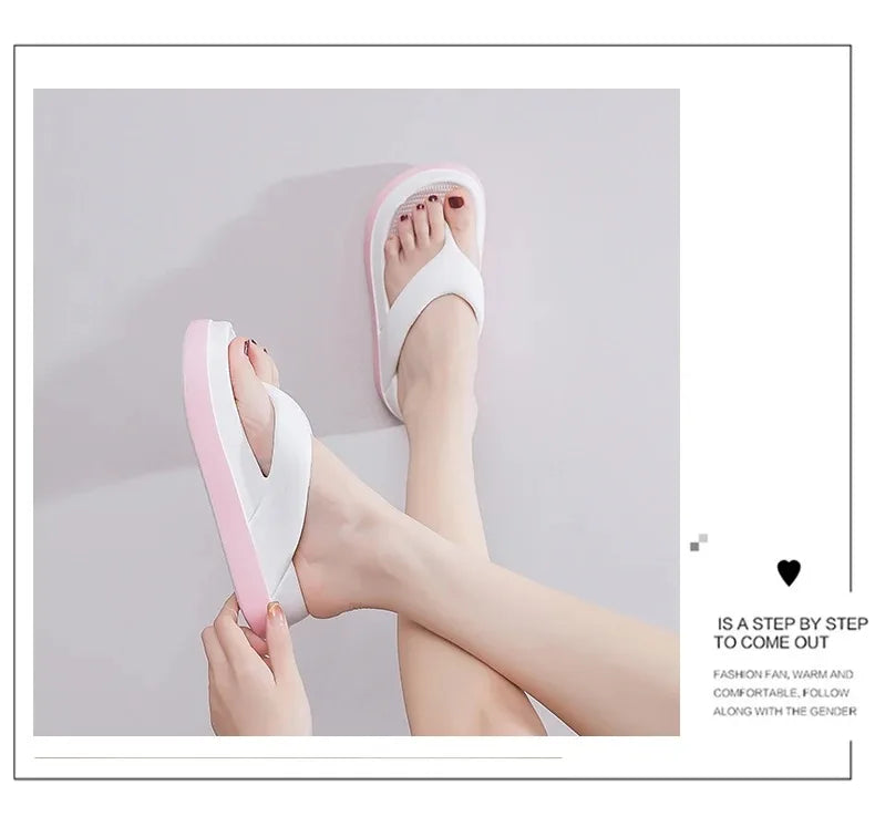 Woman flip flops Popular Design Shoes 2025 trend Casual Platform Sandals non-slip Outdoor slippers Unique features Flat sandals