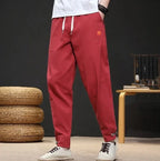Trousers Skinny Autumn And Winter Plain Male Sports Pants Slim Cropped Men's Sweatpants Tights Aesthetic Hot Aesthetic Hot Loose
