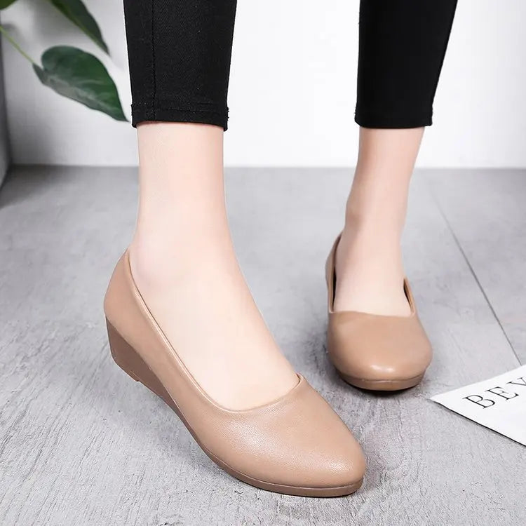spring autumn Woman Flats High Quality Fashion Women Shoes Round Toe non Slip shoes Rubber Ballet Plus Size Cozy footwear ﻿