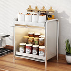 Desktop Makeup Organizers Light Luxury Cosmetics Storage Box Dustproof Sundries Storage Cabinet Bathroom Skincare Storage Rack