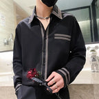 Men Long Sleeve Shirt Casual Fashion Stylish Versatile Top
