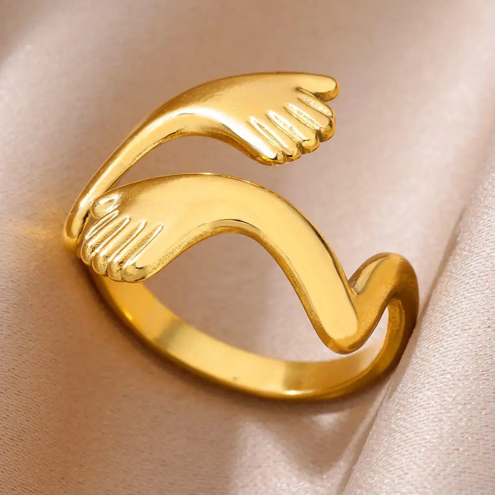 Stainless Steel Rings for Women Adjustable Ring 2024 New in Female Vintage Wedding Aesthetic Jewelry anillos mujer