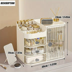 Makeup Storage Box And Light Beige Care Product Storage Box, A High-capacity Cosmetic Storage Solution. Cosmetic Storage