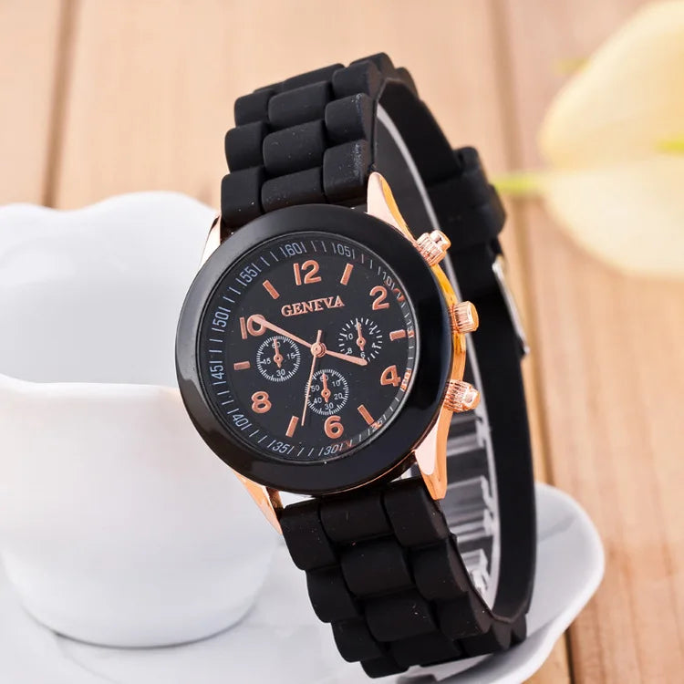 Women Watches 2025 New Fashion Luxury Brand Women's Watch Silicone Strap Quartz Wrist Watch For Female Relogio Feminino Zegarki
