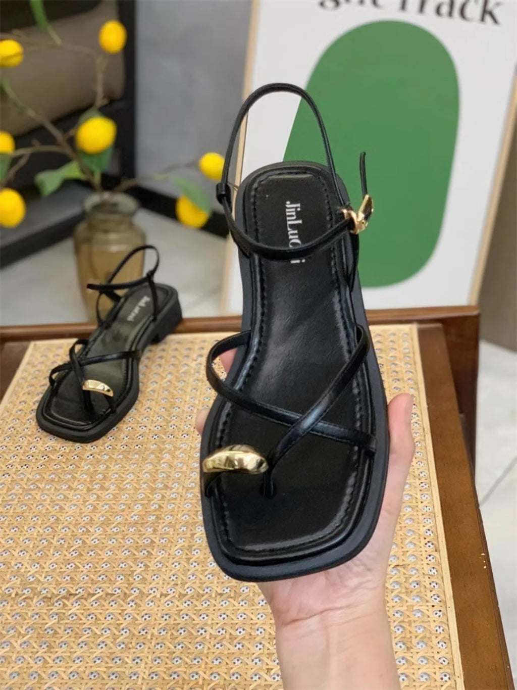 High Heel Sandals for Women New Summer 2025 Girls Low Heel Comfortable Sports and Casual Solid Sandals for Women Sandalias