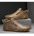 2024 New Casual Shoes for Men Luxury Round Toe Men Ankle Boots Light Slip on Walking Shoes Outdoor Comfor Men High Top Sneakers