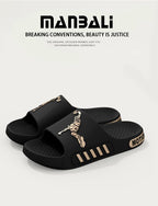 Men's slippers for outdoor wear, summer home, thick soled shower, anti slip sports, cool slippers for cooldown