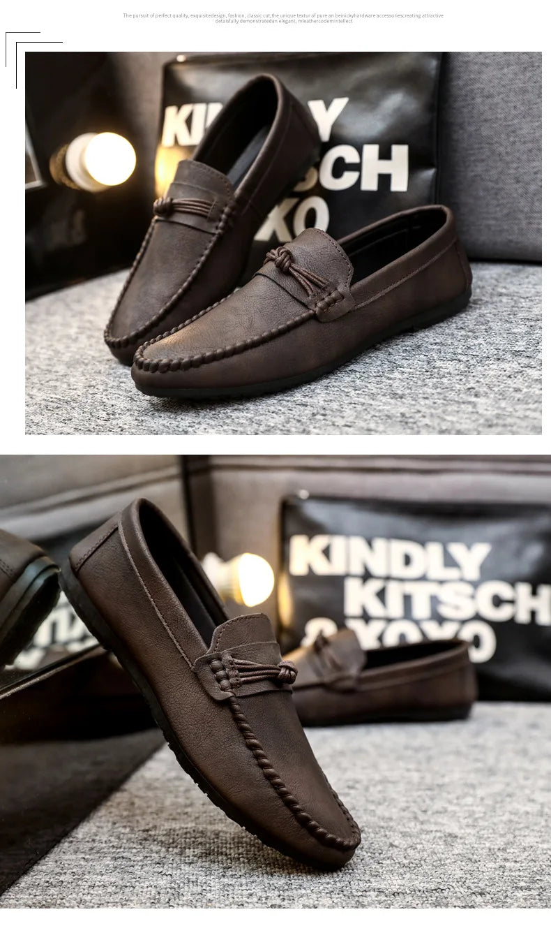Men's Shoes 2025 Mens Moccasins Comfortable Slip-on Driving Shoes Fashion Men Casual Shoes Summer Versatile Zapatos Para Hombres