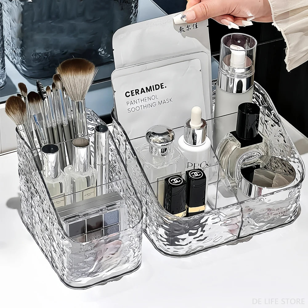 Cosmetic Organizer For Vanity Makeup Organizer Clear Acrylic Cosmetic Storage Box Perfume Holder Skincare Organiser For Lipstick