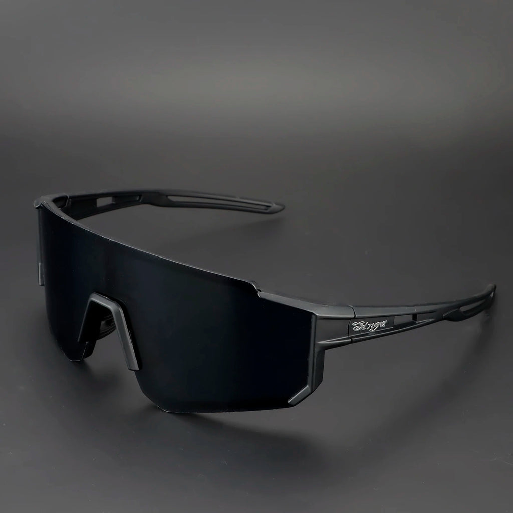 Cycling sunglasses Bike Eyewear Sports Dark Glasses Cycling Glasses Black Polarized Lens Eyepieces Outdoor Bicycle Goggles