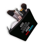 Custom Photo Logo Cosmetic Case Personalized Text Name Image Makeup Pouch Women Beauty Bags Napkin Lipstick Storage Bag Gift