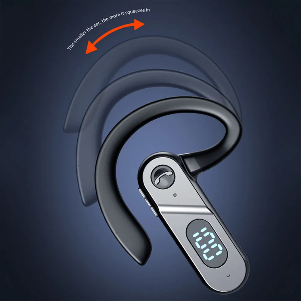 Wireless Bluetooth Headphones Bone Conduction Earphones With Microphone Handsfree Call Noise Canceling Headset For Driving