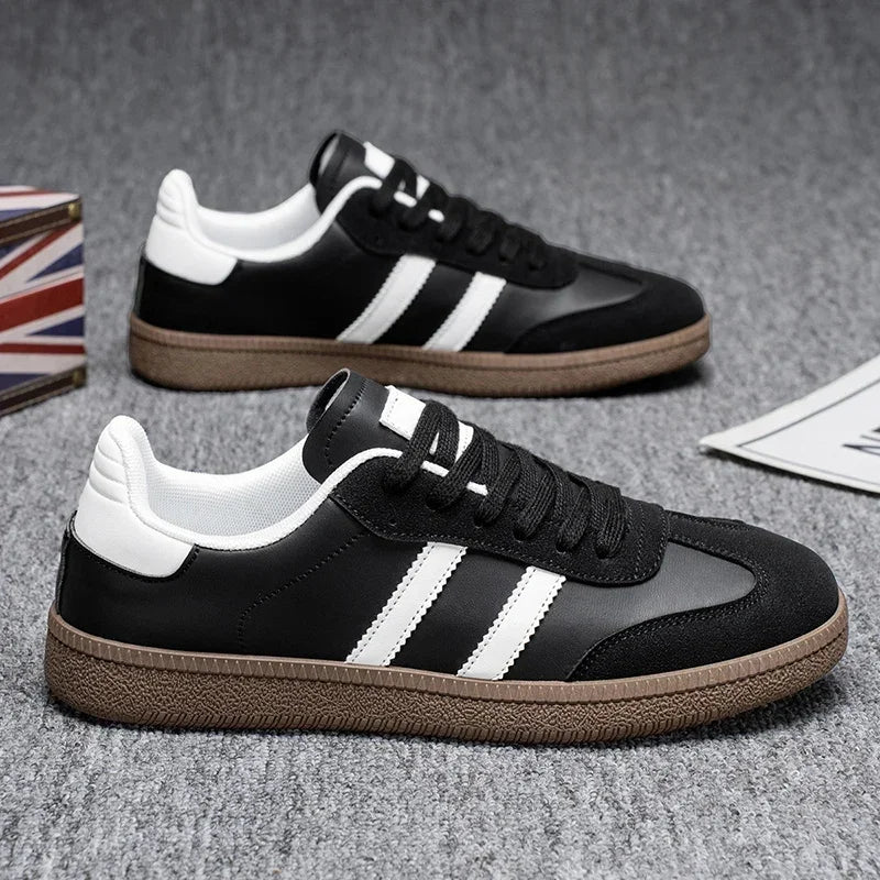 Men's Shoes 2025 Trend Casual Sneakers Comfortable Lace-up Flats Tennis Shoes Breathable Comfortable Walking Joggingshoes