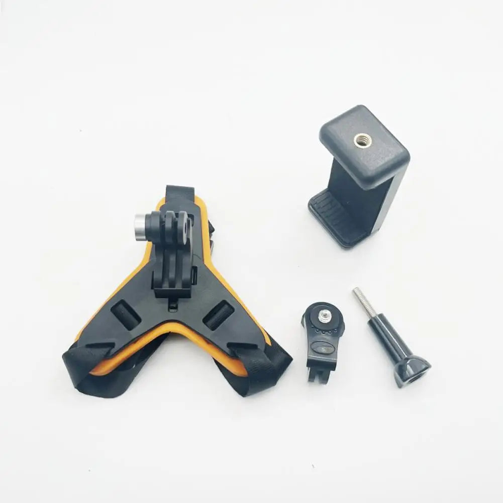 Helmet Holder Helmet Accessories Motorcycle Riding Mobile Phone Holder Sports Camera Chin Holder Phone Clip Accessory